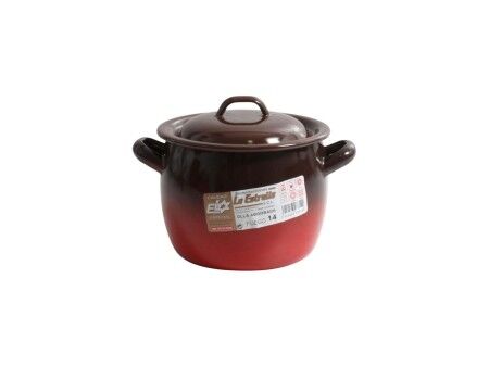 Garnek z Pokrywką La Estrella Fuego ø 12 x 11 cm (4 Sztuk)