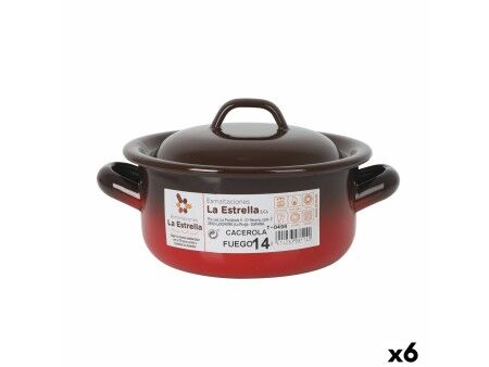 Garnek La Estrella Fuego 1L Ø 14 x 7 cm (6 Sztuk)