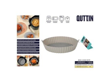 Blacha do piekarnika Quttin AIR FRYER 22 x 22 x 5 cm (24 Sztuk)