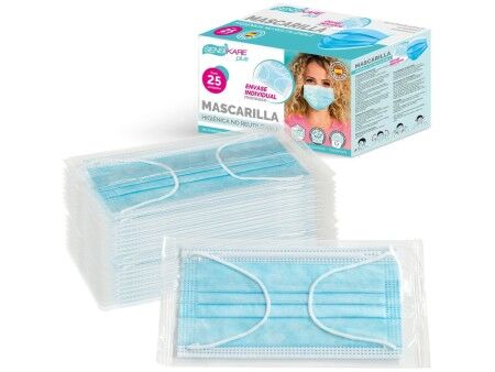 Box of hygienic masks SensiKare 25 Części (12 Sztuk)