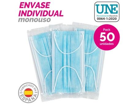Box of hygienic masks SensiKare 50 Części (12 Sztuk)