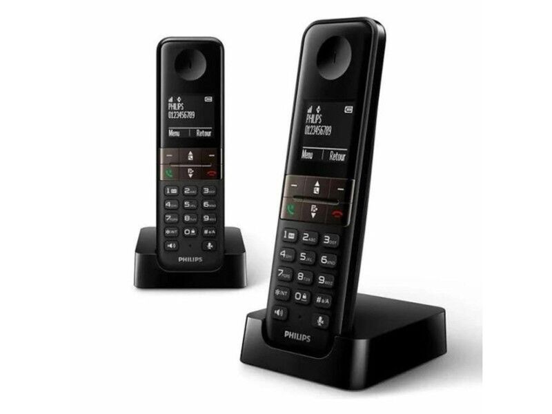 Telefon Bezprzewodowy Philips D4702B/34 1,8" DECT Biały Czarny