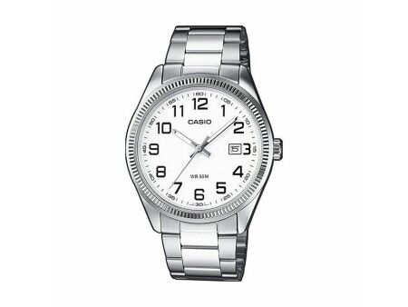 Zegarek Unisex Casio DATE Biały Srebrzysty (Ø 39 mm) (Ø 38,5 mm)