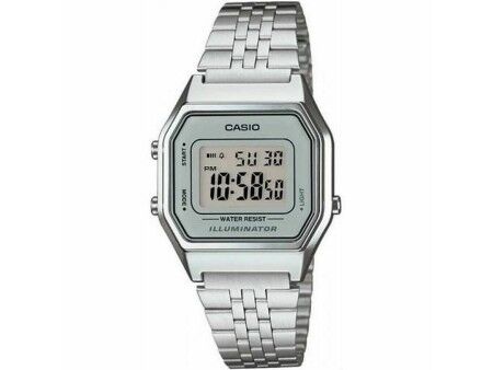 Zegarek Unisex Casio LA680WEA-7EF Szary Srebrzysty (Ø 33 mm)