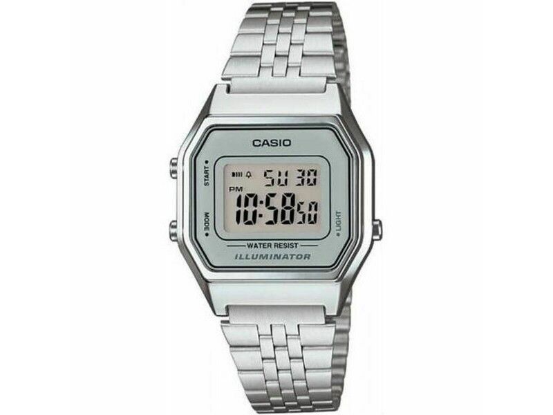 Zegarek Unisex Casio LA680WEA-7EF Szary Srebrzysty (Ø 33 mm)