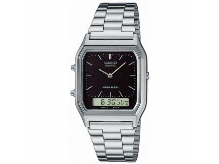 Zegarek Unisex Casio EDGY COLLECTION - BLACK Czarny Srebrzysty