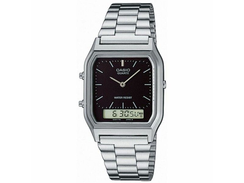 Zegarek Unisex Casio EDGY COLLECTION - BLACK Czarny Srebrzysty