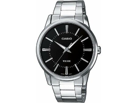 Zegarek Męski Casio MTP-1303PD-1AVEG Czarny Srebrzysty (Ø 40 mm)