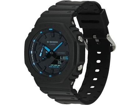 Zegarek Męski Casio G-Shock OAK - NEON BLUE INDEX Czarny (Ø 45 mm)