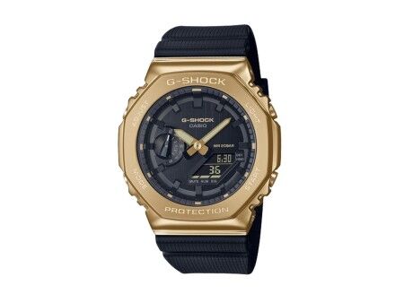Zegarek Unisex Casio G-Shock OAK METAL COVERED - Gold Czarny (Ø 44,5 mm)