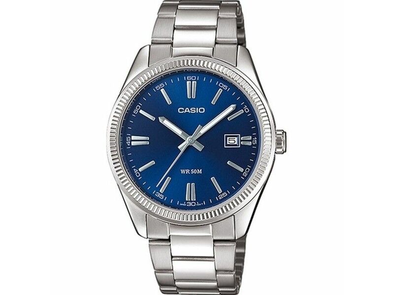Zegarek Męski Casio DATE Stal nierdzewna Analogiczny Kwarc Srebrzysty (Ø 38,5 mm)