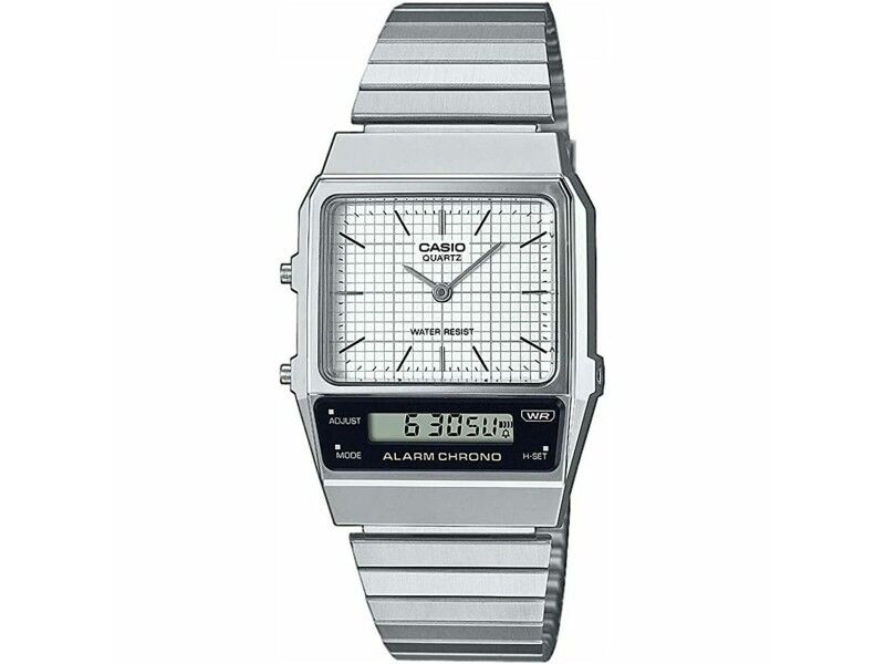 Zegarek Unisex Casio VINTAGE EDGY COLLECTION Srebrzysty (Ø 40 mm) (Ø 32 mm)