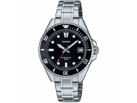 Zegarek Męski Casio MDV-10D-1A1VEF Czarny Srebrzysty (Ø 38,5 mm)