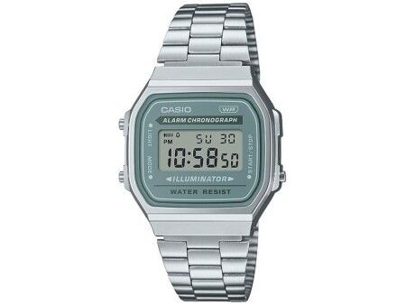 Zegarek Unisex Casio A168WA-3AYES Kolor Zielony Srebrzysty (Ø 36 mm) (Ø 35 mm)