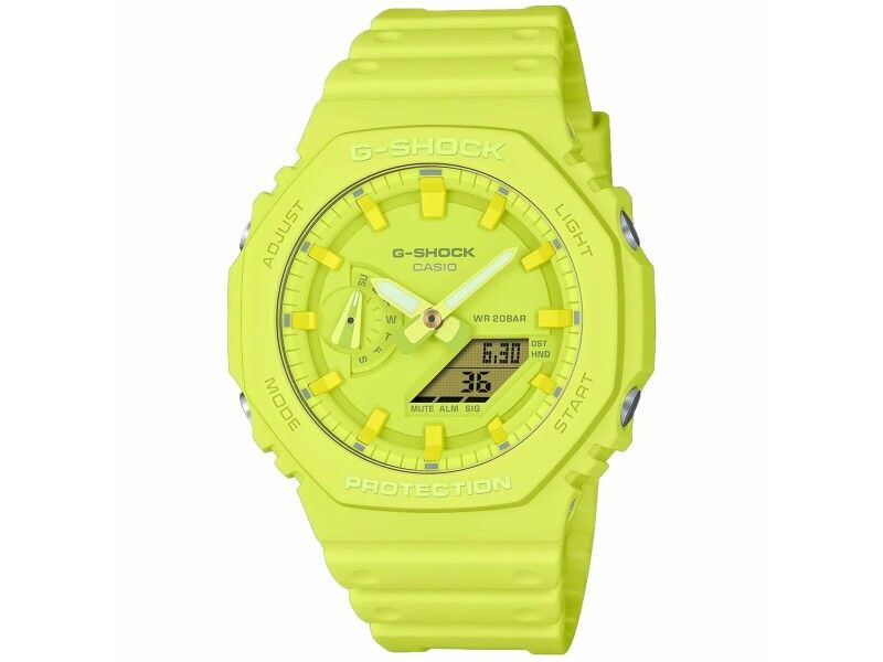 Zegarek Unisex Casio G-Shock GA-2100-9A9ER Żółty (Ø 44,5 mm) (45,5 mm)