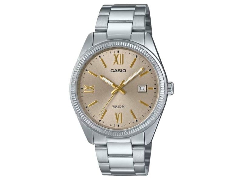 Zegarek Męski Casio DATE - CHAMPAGNE - ARABS NUMBERS (Ø 38,5 mm)