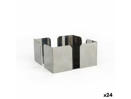 uchwyt do serwetek My Bar Stal 12 x 12 x 6 cm (24 Sztuk)
