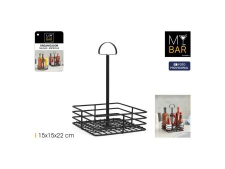 Wielofunkcyjny organizer My Bar 15 x 15 x 22 cm Czarny (12 Sztuk)