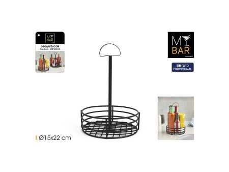 Wielofunkcyjny organizer My Bar 15 x 15 x 22 cm Czarny (12 Sztuk)