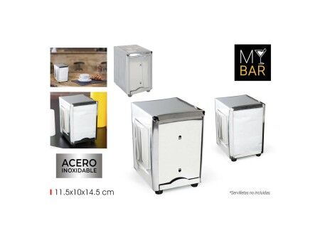 uchwyt do serwetek My Bar 11,5 x 10 x 14,5 cm (12 Sztuk)