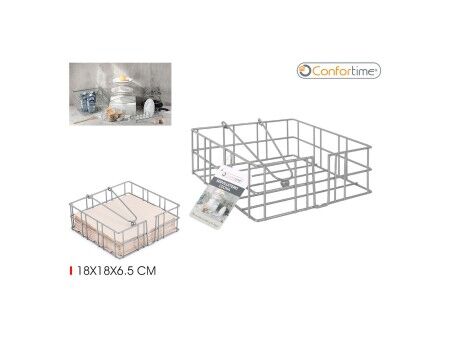 uchwyt do serwetek Confortime 18 x 18 x 6,5 cm (12 Sztuk)