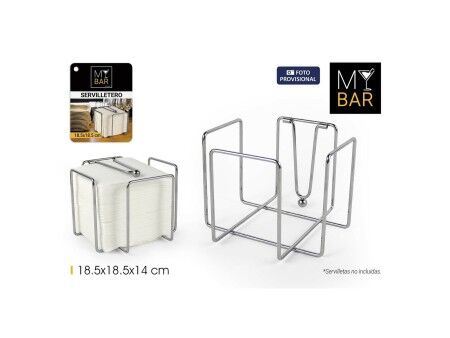 uchwyt do serwetek My Bar 18,5 x 18,5 x 14 cm (12 Sztuk)