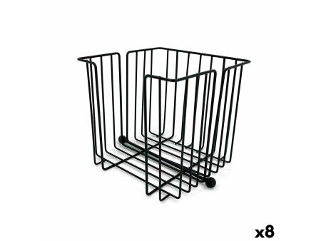 uchwyt do serwetek My Bar Czarny Metal 19 x 19 x 18 cm (8 Sztuk)