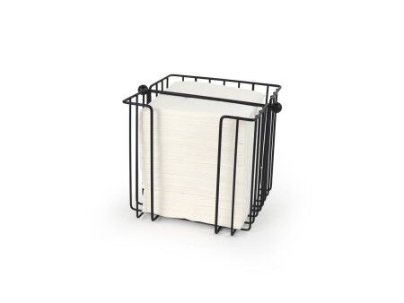 uchwyt do serwetek My Bar Czarny Metal 19 x 19 x 18 cm (8 Sztuk)