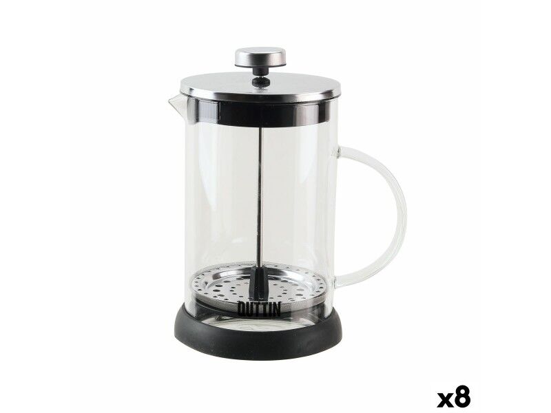 Dzbanek z filtrem do parzenia herbaty Quttin Szkło borokrzemowe 800 ml 16 x 11 x 18 cm (8 Sztuk)