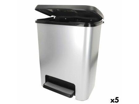 Kosz na śmieci Curver Szary Plastikowy 25 L (5 Sztuk)