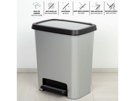 Kosz na śmieci Curver Szary Plastikowy 25 L (5 Sztuk)