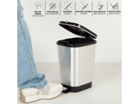 Kosz na śmieci Curver Szary Plastikowy 6 L (5 Sztuk)