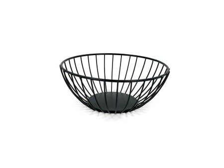 Koszyk na pieczywo My Bar Czarny Metal Okrągła 20 x 8 cm (12 Sztuk)