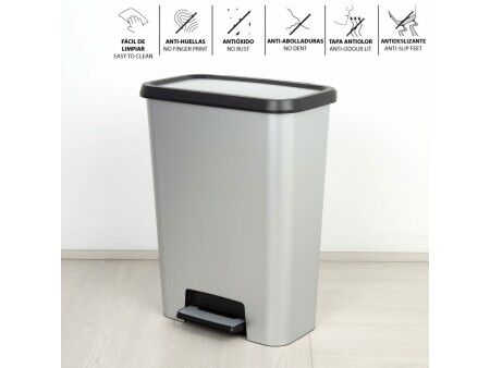 Kosz na śmieci Curver Szary Plastikowy 50 L (5 Sztuk)