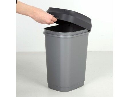 Kosz na śmieci Curver Ciemny szary Plastikowy 35 L (6 Sztuk)