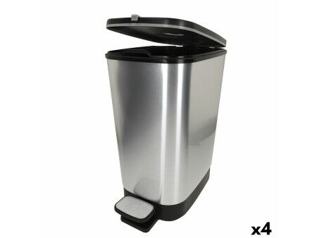 Kosz na śmieci Curver Szary Plastikowy 25 L (4 Sztuk)