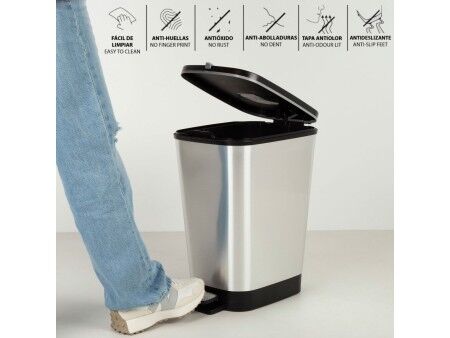 Kosz na śmieci Curver Szary Plastikowy 25 L (4 Sztuk)