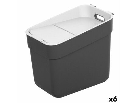 Kosz na śmieci Curver Szary Plastikowy 20 L (6 Sztuk)