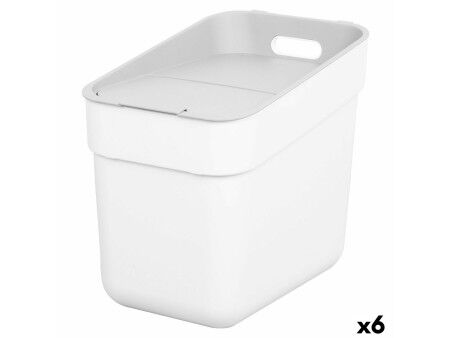 Kosz na śmieci Curver Biały Plastikowy 20 L (6 Sztuk)