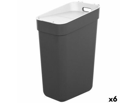 Kosz na śmieci Curver Szary Plastikowy 30 L (6 Sztuk)