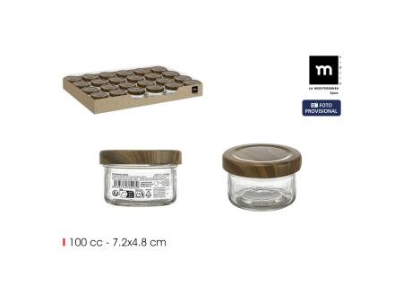 Słoik La Mediterránea WOOD 100 ml (72 Sztuk)