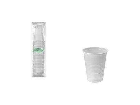 Zestaw kieliszków Algon Biały 220 ml 50 Części (18 Sztuk)