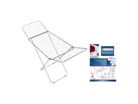 Suszarka składana 18 m Confortime Hibisco Srebrzysty Metal 180 x 55 x 109 cm (6 Sztuk)