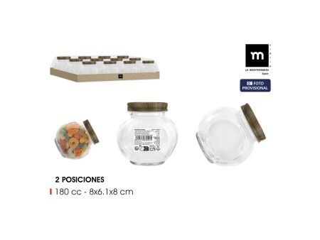 Słoik La Mediterránea WOOD 180 ml (60 Sztuk)