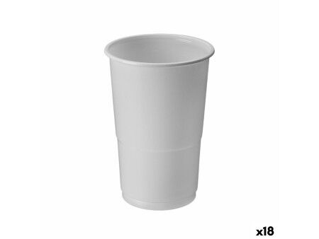 Zestaw kieliszków Algon Biały 250 ml 50 Części (18 Sztuk)