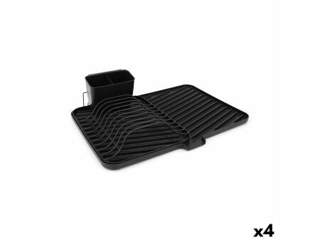 Ociekacz do Naczyń Quttin Czarny 43 x 30,8 x 12 cm (4 Sztuk)
