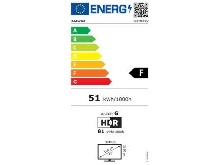 Smart TV Daewoo 43DM65QV 43" 4K Ultra HD LED QLED