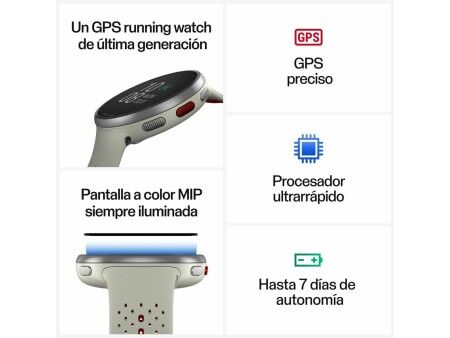 Smartwatch Polar 900102180 Biały 1,2"