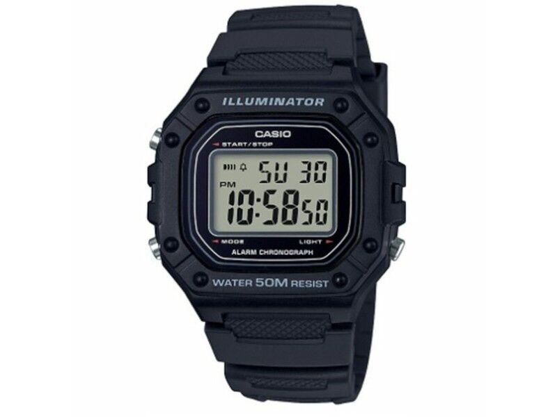 Zegarek Męski Casio W-218H-1AVEF Czarny
