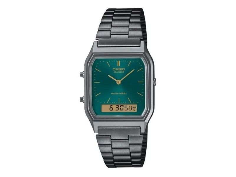 Zegarek Męski Casio AQ-230EGG-3AEF Kolor Zielony Srebrzysty